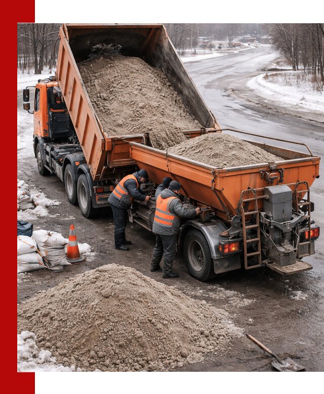 Поставка и вывоз пескосоля в Костомукше оптом и в розницу