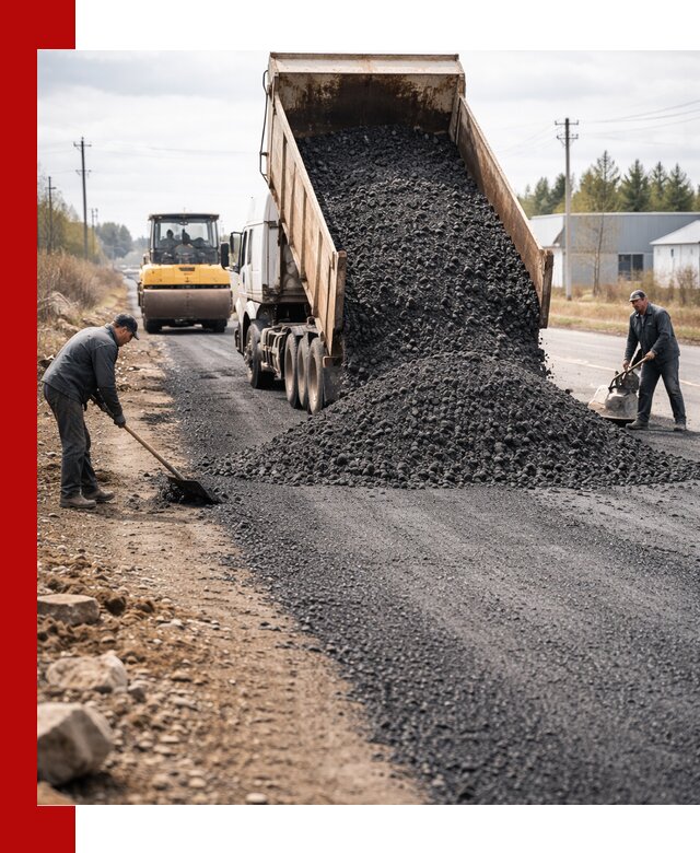 Асфальтовая крошка для дорог в Костомукше — поставка и доставка