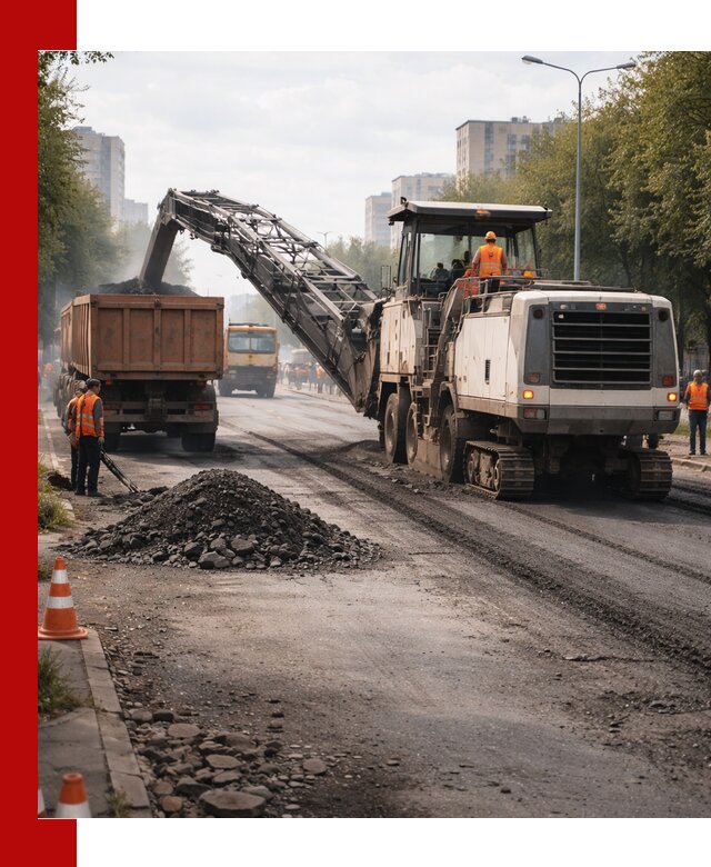 Фрезерованный асфальт в Костомукше — удаление и вывоз старого покрытия