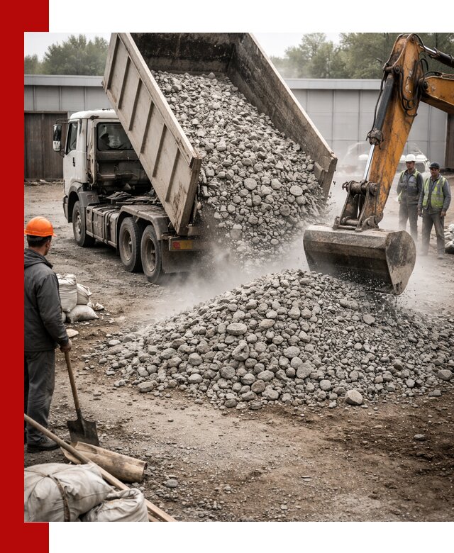 Доставка дробленого бетона в Костомукше оптом и в розницу