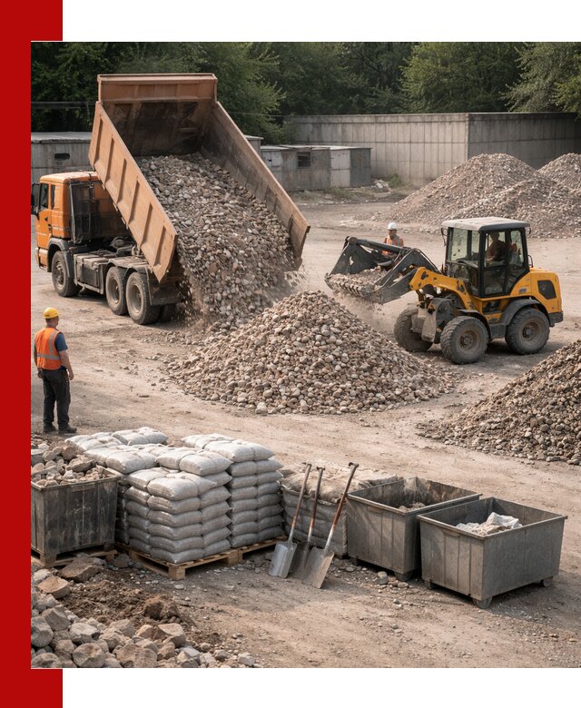 Вторичные материалы для отсыпки в Костомукше — поставка и доставка