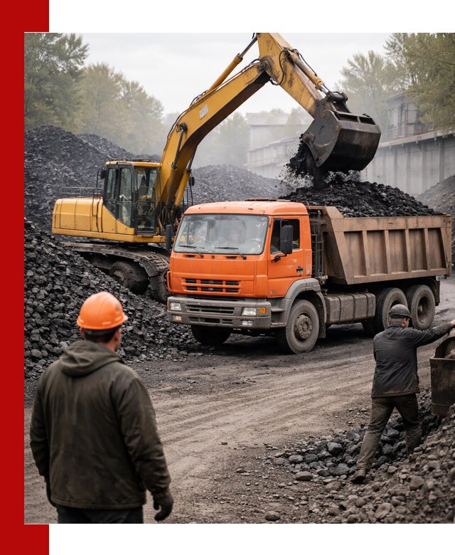 Доставка угля автотранспортом в Костомукше быстро и выгодно