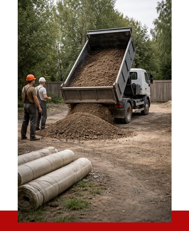 Доставка сыпучих материалов самосвалом в Костомукшу от 4285 р. | ПРОНЕРУДКтм