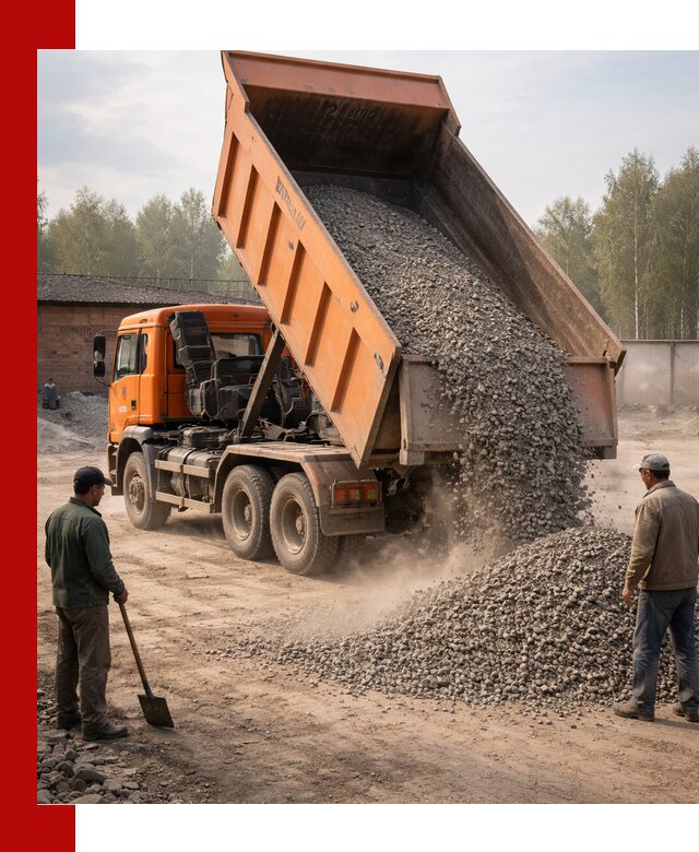 Доставка самосвалом 20 м3 в Костомукше быстро и надежно