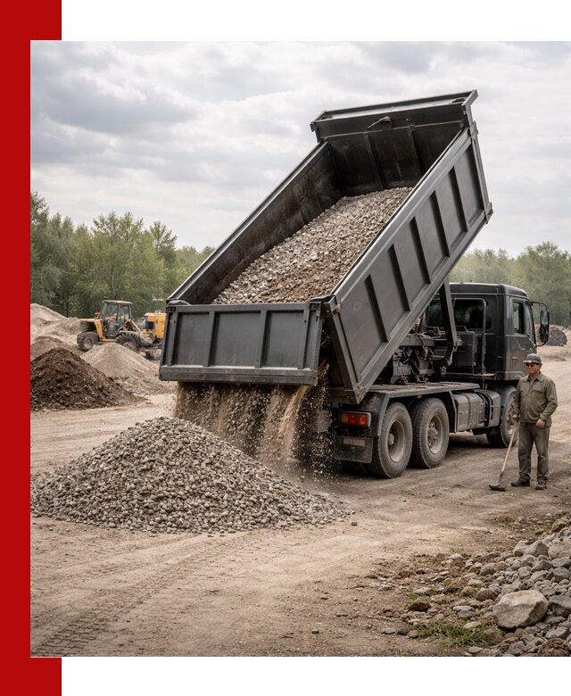 Доставка самосвалом 30 м3 по выгодным ценам в Костомукше