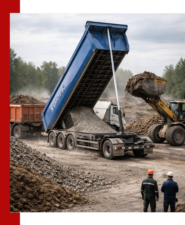 Аренда тонар 40 тонн в Костомукше с доставкой материалов