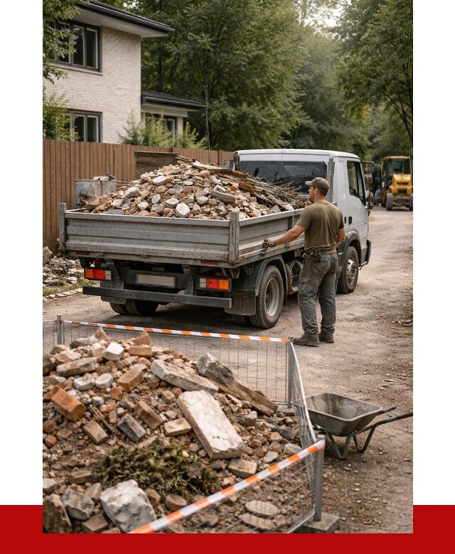 Вывоз строительного мусора с погрузкой в Костомукше от 7652 р | ПРОНЕРУДКтм