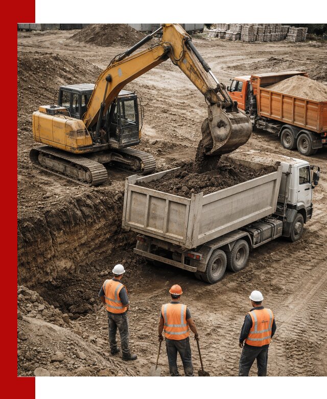 Разработка грунта для строительства и благоустройства в Костомукше