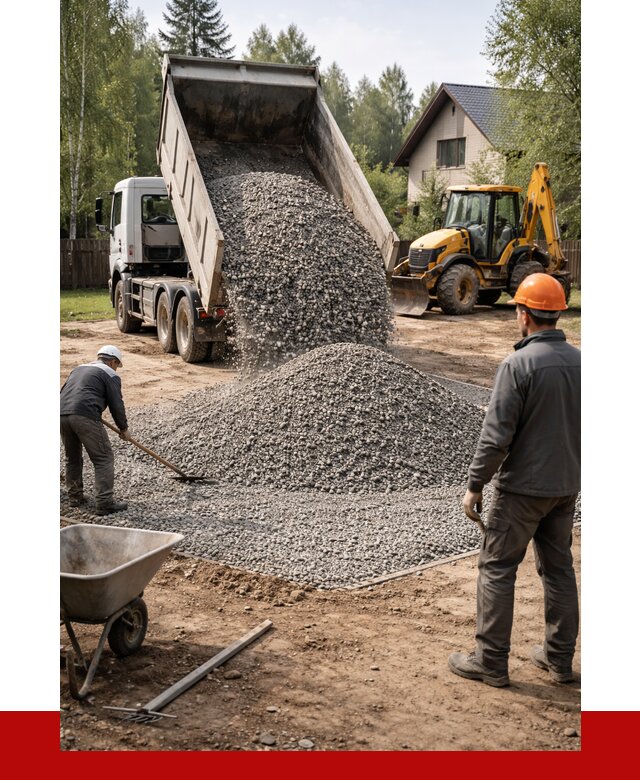 Отсыпка участка щебнем в Костомукше от 6631 р. ПРОНЕРУДКтм