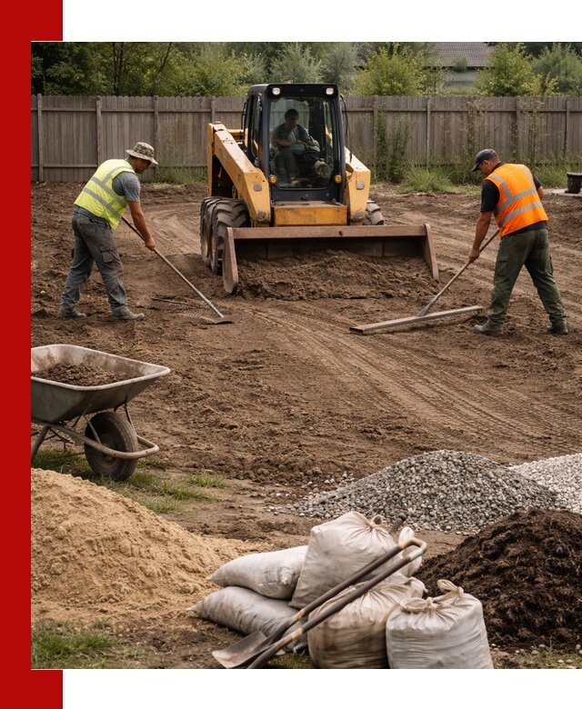 Выравнивание участка под строительство и благоустройство в Костомукше
