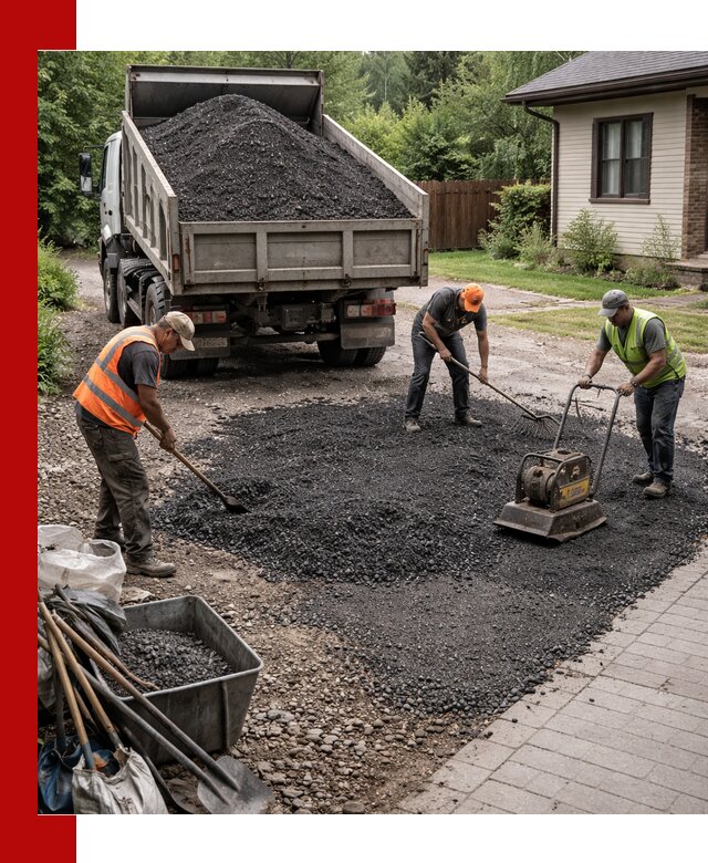Асфальтовая крошка для двора с доставкой в Костомукше